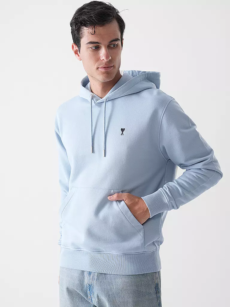 AMI PARIS | Felpa con cappuccio - Hoodie | Blu chiaro
