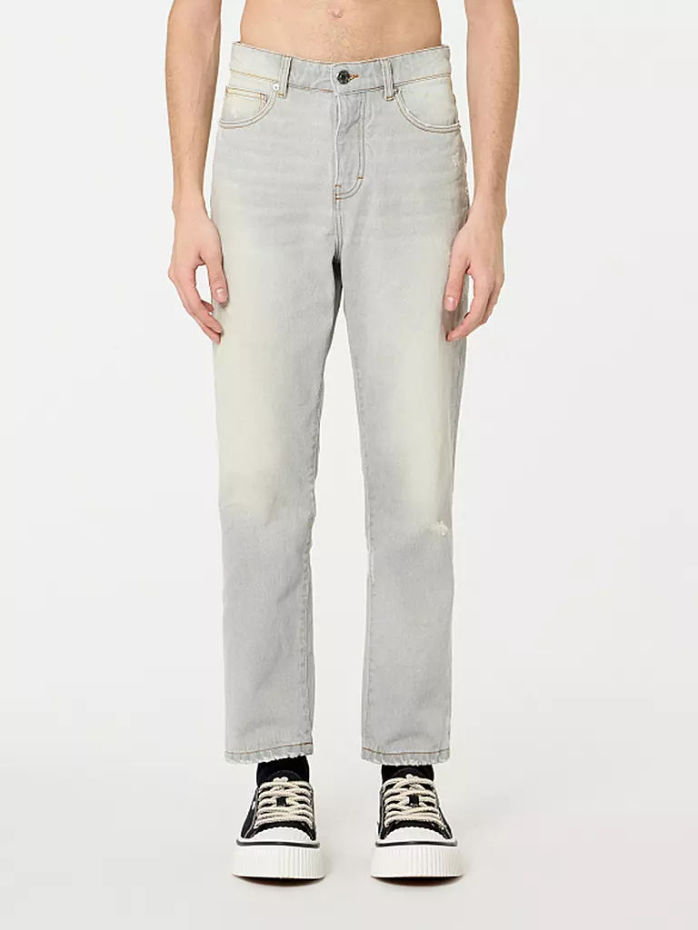 AMI PARIS | Jeans Tapered Fit | Grigio chiaro