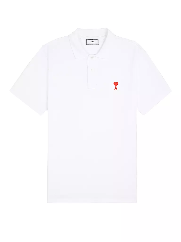 AMI PARIS | Poloshirt Ami De Coeur | Bianco