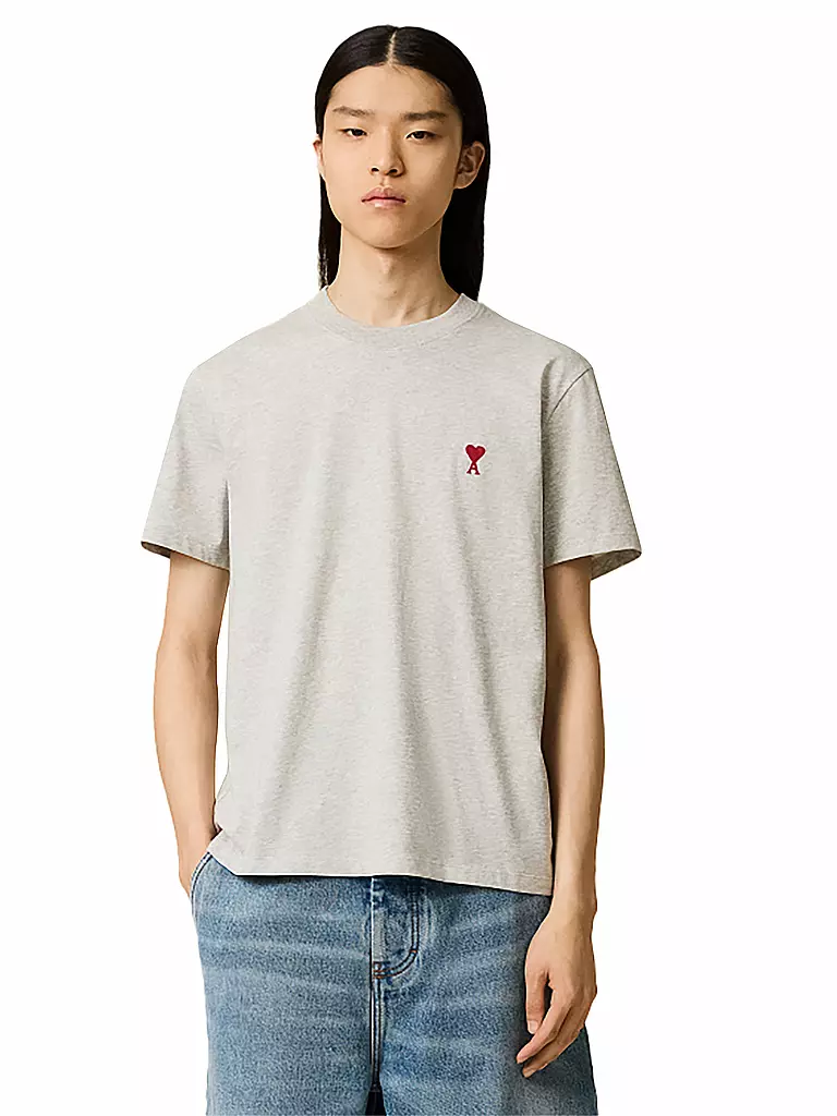 AMI PARIS | T-Shirt CLASSIC | Grigio chiaro