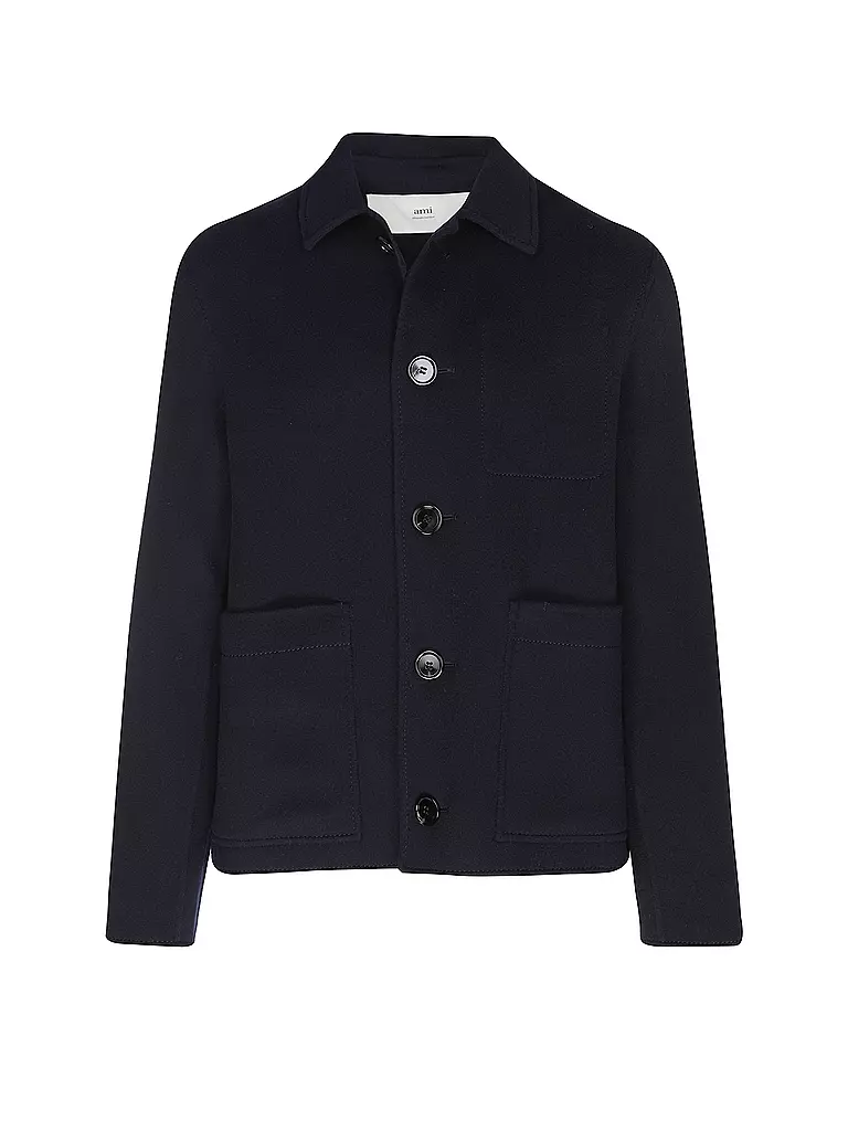 AMI PARIS | Wolljacke | Blu scuro