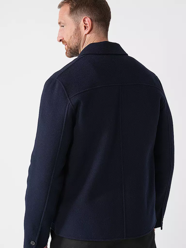 AMI PARIS | Wolljacke | Blu scuro