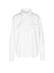 ANINE BING | Bluse BRAXTON
Marke: ANINE BING
Farbe: weiss
Kategorien: Mode,Damen

Ärmellänge: Langarm
Material: Viskose ,Stretch
Kragenform: Hemdblusenkragen
Musterung: Unifarben
Passform (Oberbekleidung): Locker
Stil: Pure
Details: Raffung,Falten | Bianco