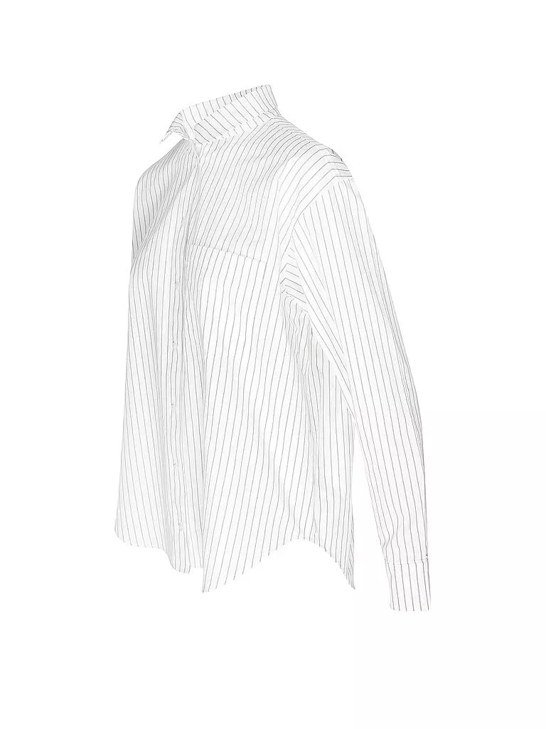 ANINE BING | Bluse BRAXTON
Marke: ANINE BING
Farbe: weiss
Kategorien: Mode,Damen

Ärmellänge: Langarm
Material: Viskose ,Stretch
Kragenform: Hemdblusenkragen
Musterung: Unifarben
Passform (Oberbekleidung): Locker
Stil: Pure
Details: Raffung,Falten | 