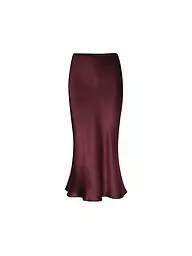 ANINE BING | Gonna di seta BAR | Rosso scuro
