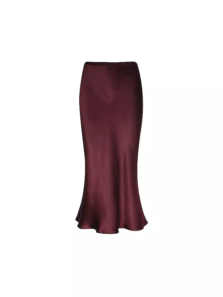 ANINE BING | Gonna di seta BAR | Rosso scuro