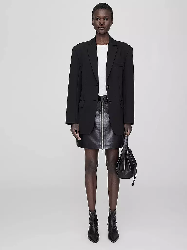 ANINE BING | Gonna in pelle ANA | Nero