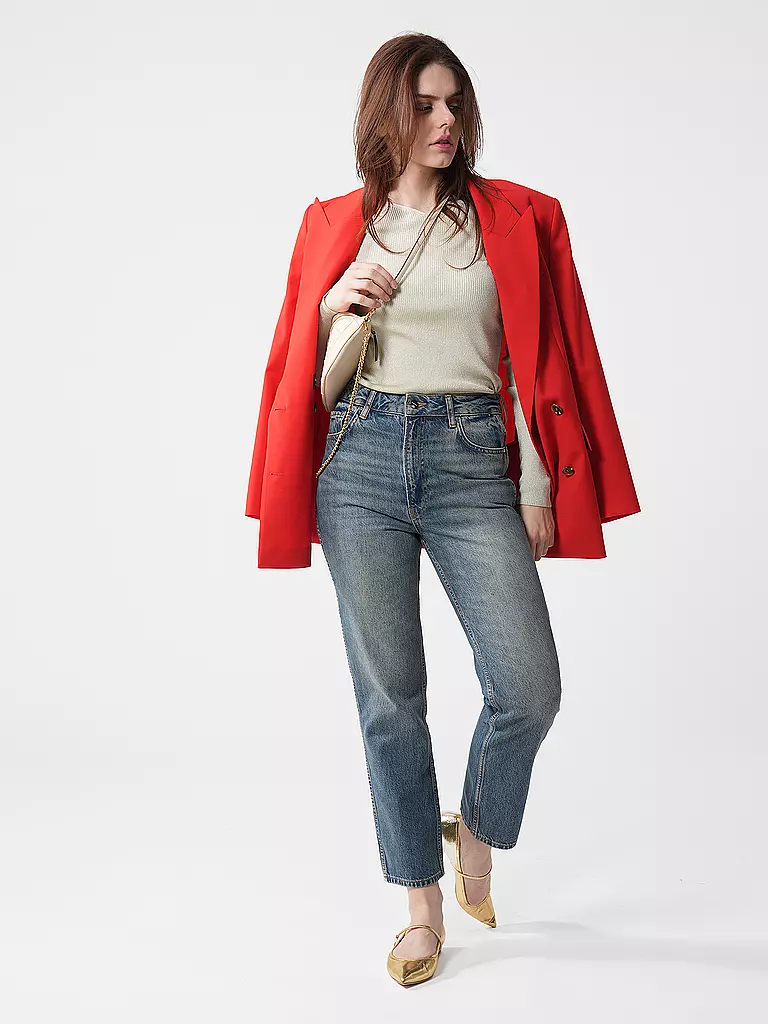 ANINE BING | Jeans Straight Fit  | Blu scuro