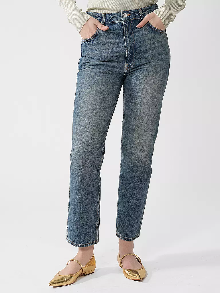 ANINE BING | Jeans Straight Fit  | Blu scuro
