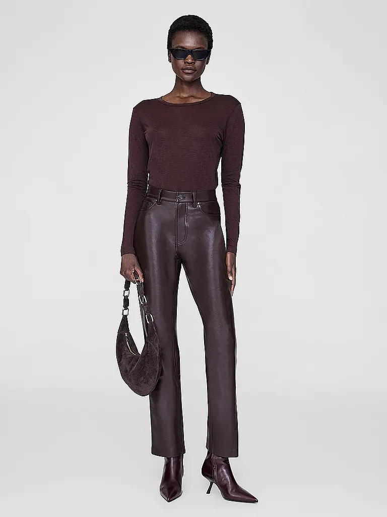 ANINE BING | Langarmshirt SYLVIE | Marrone