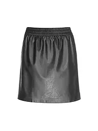ANINE BING | Mini gonna effetto pelle | Nero