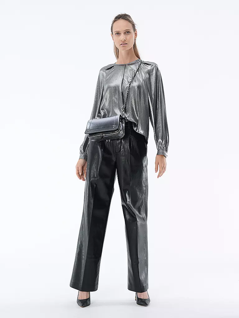 ANINE BING | Pantaloni effetto pelle CARMEN | Nero