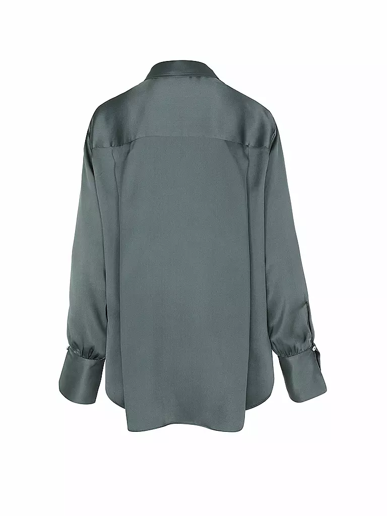 ANINE BING | Seidenbluse MONICA | Verde scuro