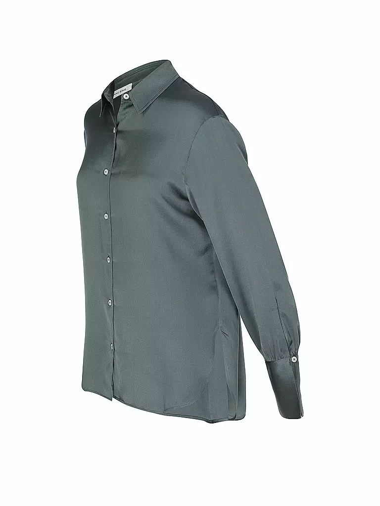 ANINE BING | Seidenbluse MONICA | Verde scuro