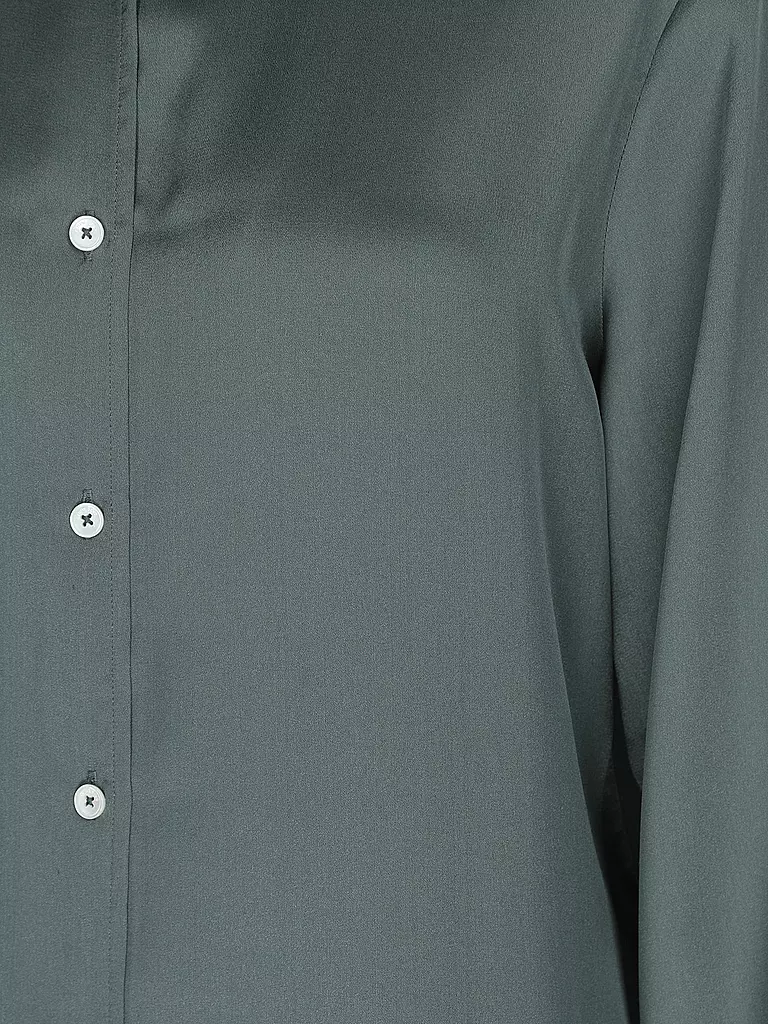 ANINE BING | Seidenbluse MONICA | Verde scuro
