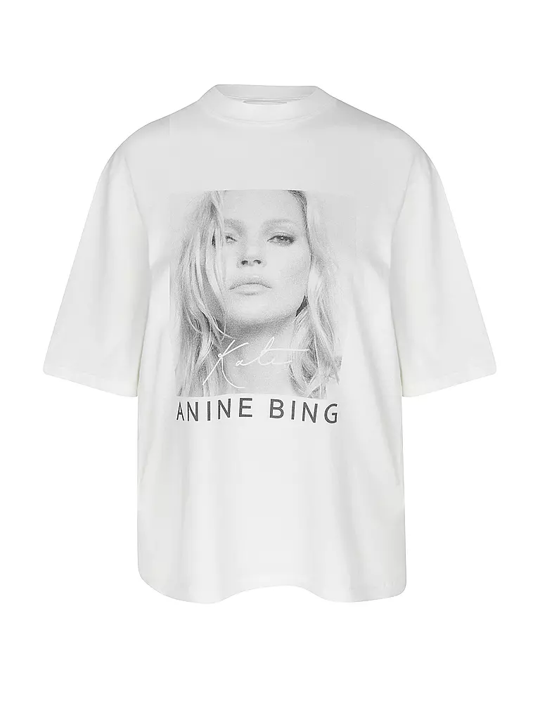 ANINE BING | T-Shirt AVI TEE KATE MOSS | Bianco