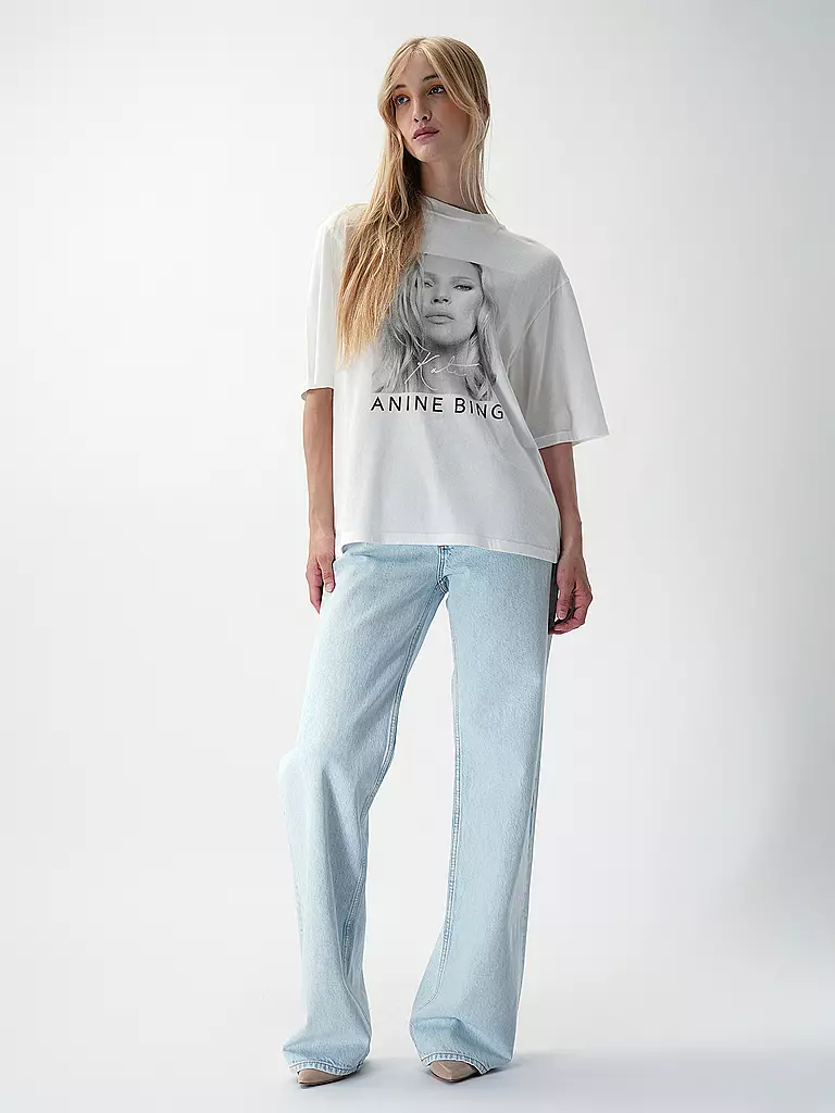 ANINE BING | T-Shirt AVI TEE KATE MOSS | Bianco