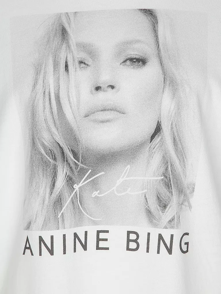 ANINE BING | T-Shirt AVI TEE KATE MOSS | Bianco
