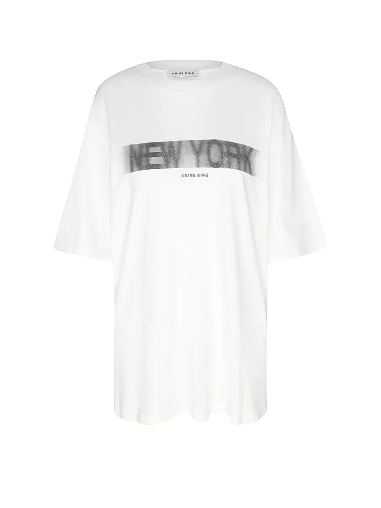ANINE BING | T-Shirt CASON TEE BLUR | Bianco