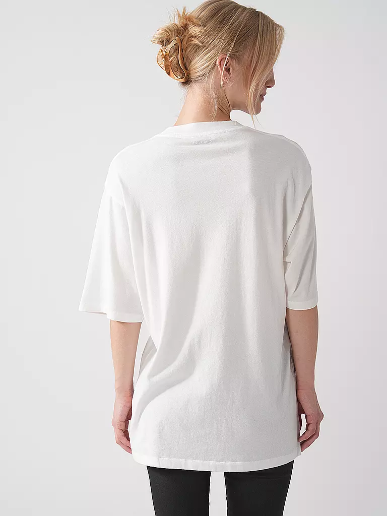 ANINE BING | T-Shirt CASON TEE BLUR | Bianco