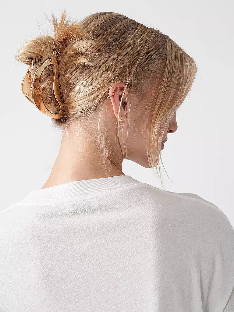 ANINE BING | T-Shirt CASON TEE BLUR | Bianco