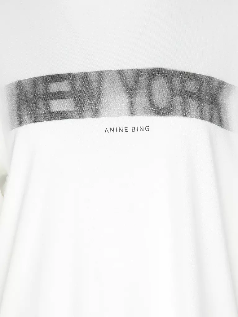 ANINE BING | T-Shirt CASON TEE BLUR | Bianco