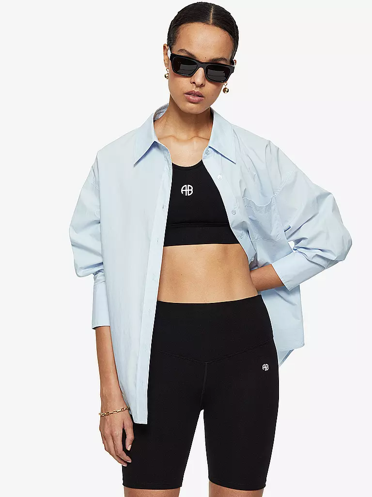 ANINE BING | Top Cropped Fit Blair | Nero