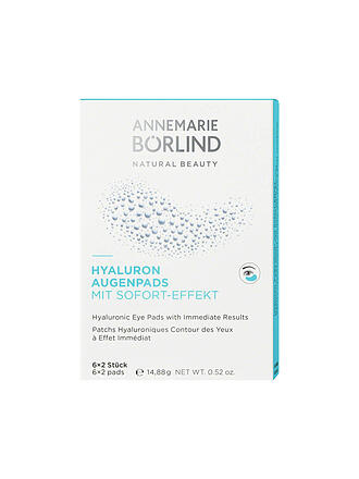 ANNEMARIE BÖRLIND | HYALURON AUGENPADS con effetto immediato, 6 pezzi