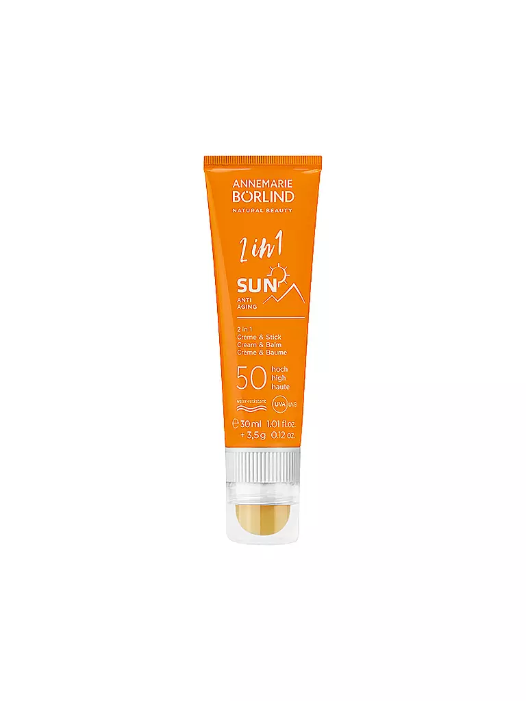 ANNEMARIE BÖRLIND | 2 in 1 Crema solare & Stick SPF 50 30ml/3,5g | Senza colore