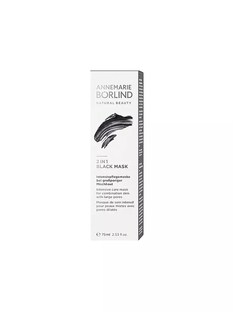 ANNEMARIE BÖRLIND | 2 IN 1 MASCHERA NERA 75ml | Senza colore