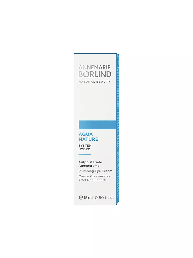ANNEMARIE BÖRLIND | AQUANATURE Crema occhi rimpolpante 15ml | Senza colore