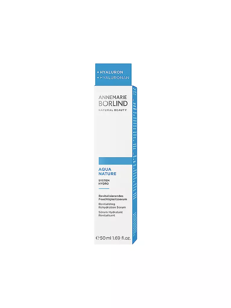 ANNEMARIE BÖRLIND | AQUANATURE Siero Idratante Rivitalizzante 50ml | Senza colore