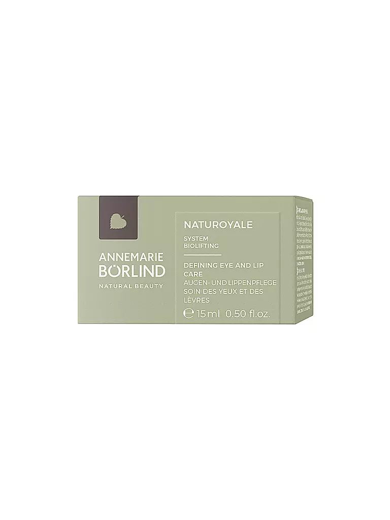 ANNEMARIE BÖRLIND | Crema occhi - NATUROYALE Defining Eye and Lip Care 15ml | Senza colore