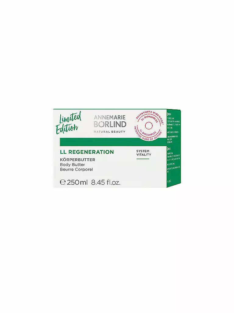 ANNEMARIE BÖRLIND | LL REGENERATION Burro Corpo 250ml | Senza colore