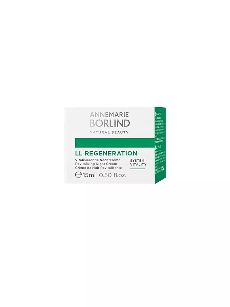 ANNEMARIE BÖRLIND | LL REGENERATION Crema Notte Rivitalizzante 15 ml | Senza colore