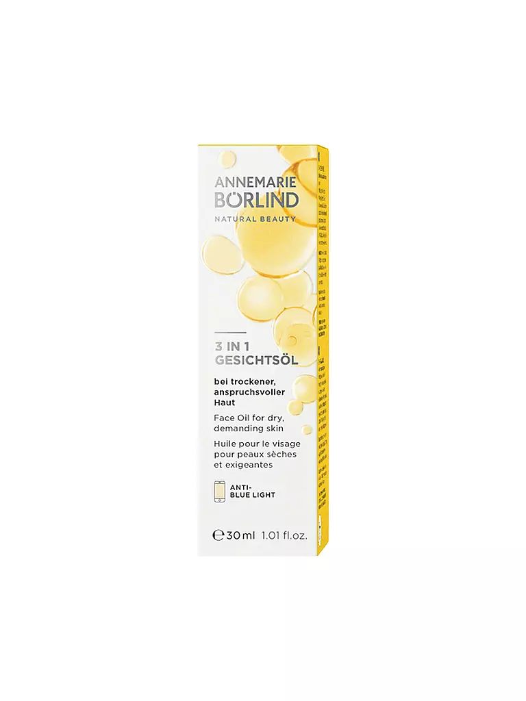 ANNEMARIE BÖRLIND | OLIO VISO 3 IN 1 30ml | Senza colore