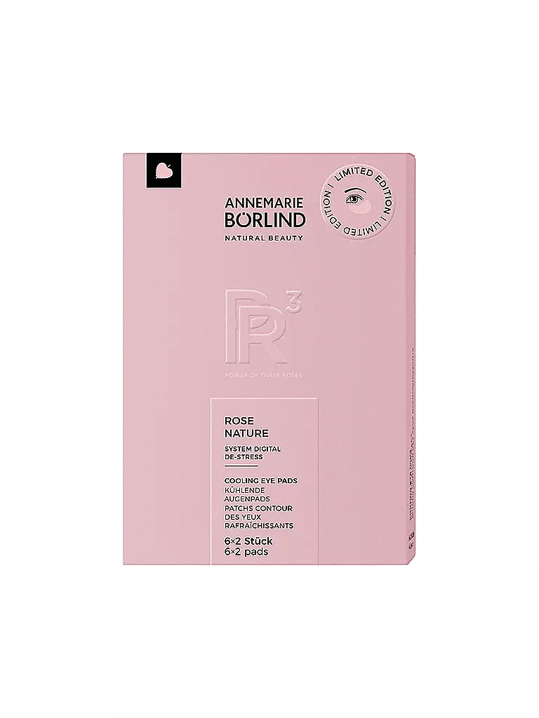 ANNEMARIE BÖRLIND | Patch occhi - ROSE NATURE COOLING EYE PADS 6x2 pezzi | Senza colore