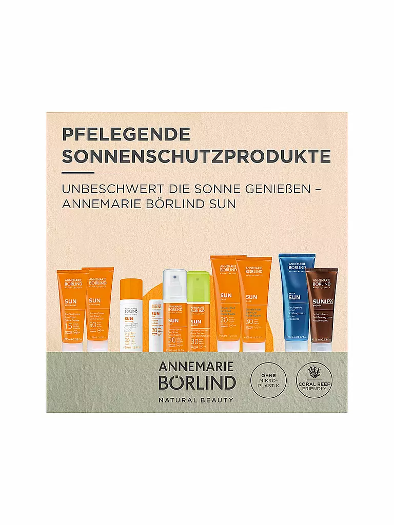 ANNEMARIE BÖRLIND | Protezione solare - SUN CARE Natural Tan Boost Fluido solare SPF 30 125ml | 