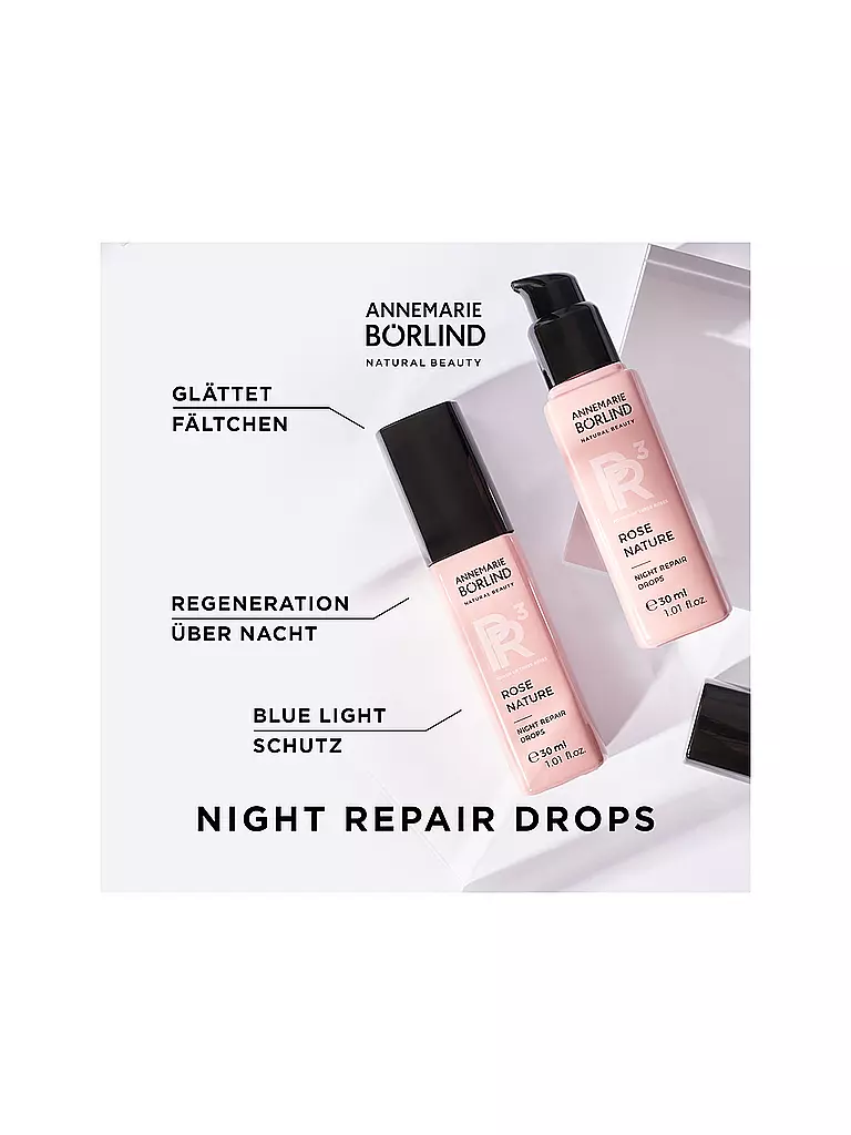 ANNEMARIE BÖRLIND | ROSE NATURE NIGHT REPAIR DROPS SIERO NOTTE 30ml | 