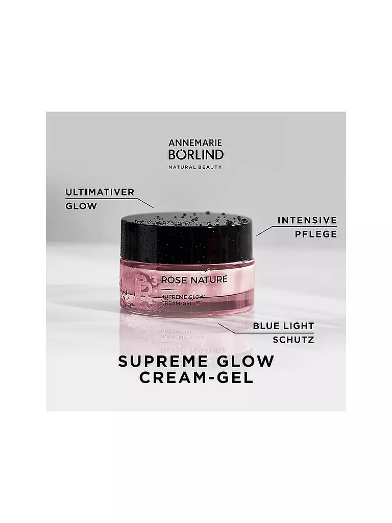 ANNEMARIE BÖRLIND | ROSE NATURE SUPREME GLOW CREMA-GEL 50ml | 