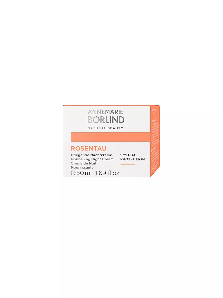 ANNEMARIE BÖRLIND | ROSENTAU Crema notte nutriente 50ml | Senza colore
