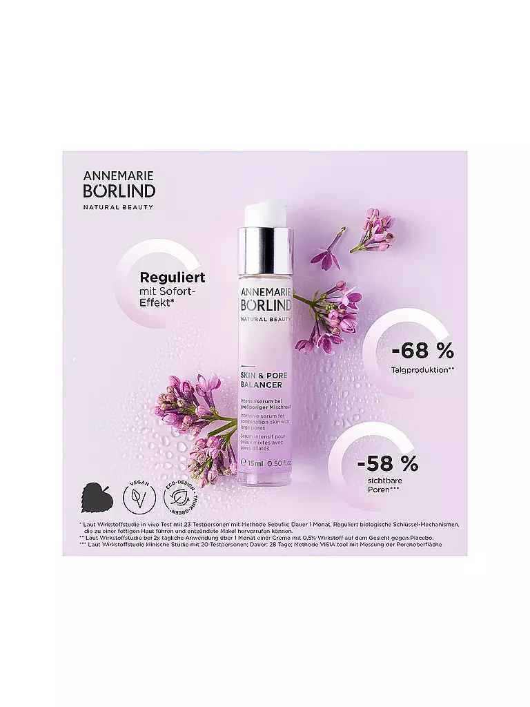 ANNEMARIE BÖRLIND | SKIN & PORE BALANCER SIERO INTENSIVO 15ml | 