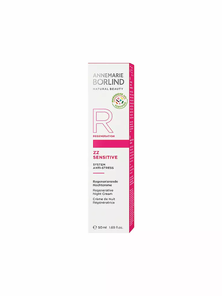 ANNEMARIE BÖRLIND | ZZ SENSITIVE Crema notte rigenerante 50ml | Senza colore
