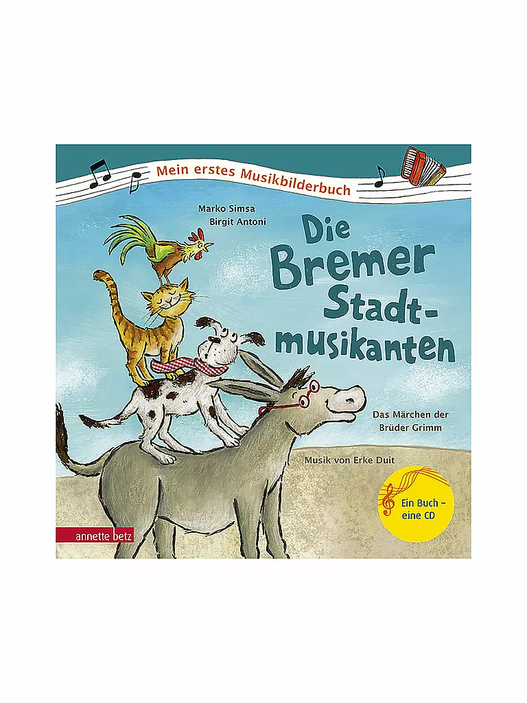 ANNETTE BETZ VERLAG | Libro - I musicanti di Brema con CD audio | Senza colore