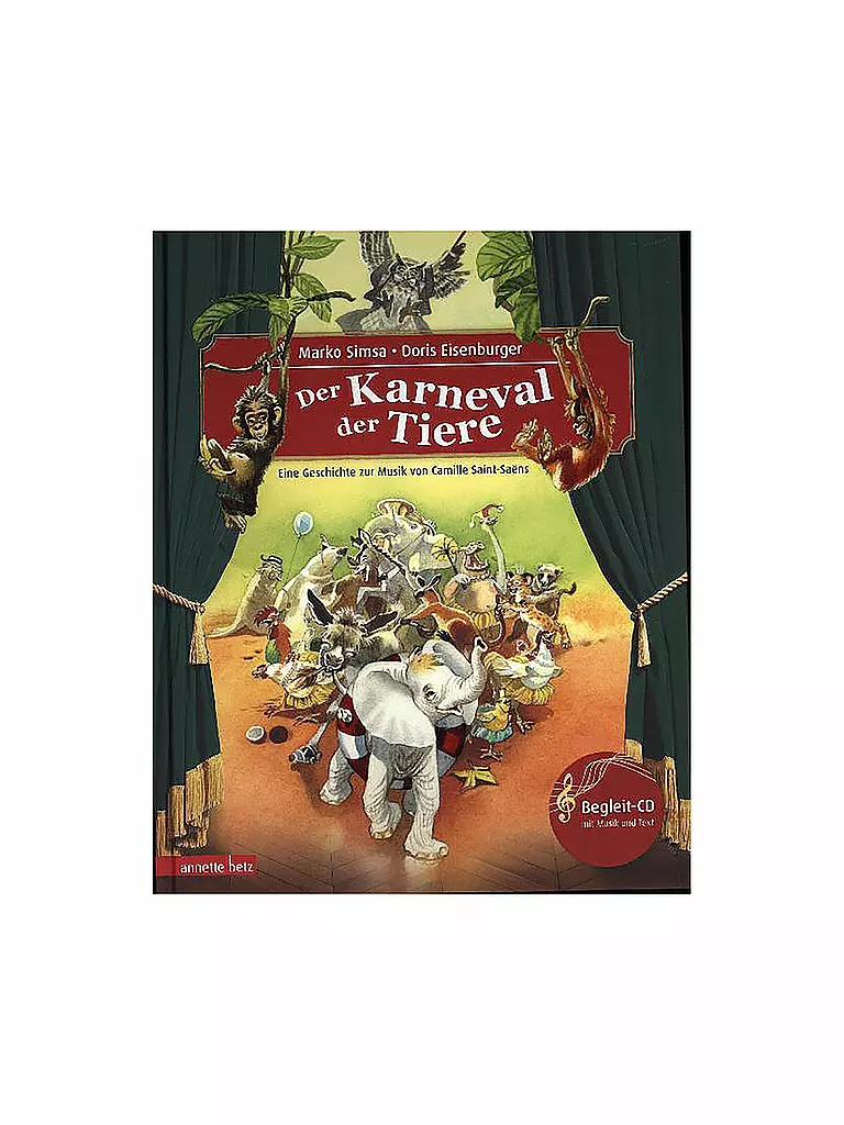 ANNETTE BETZ VERLAG | Libro - Il carnevale degli animali con CD audio | Senza colore