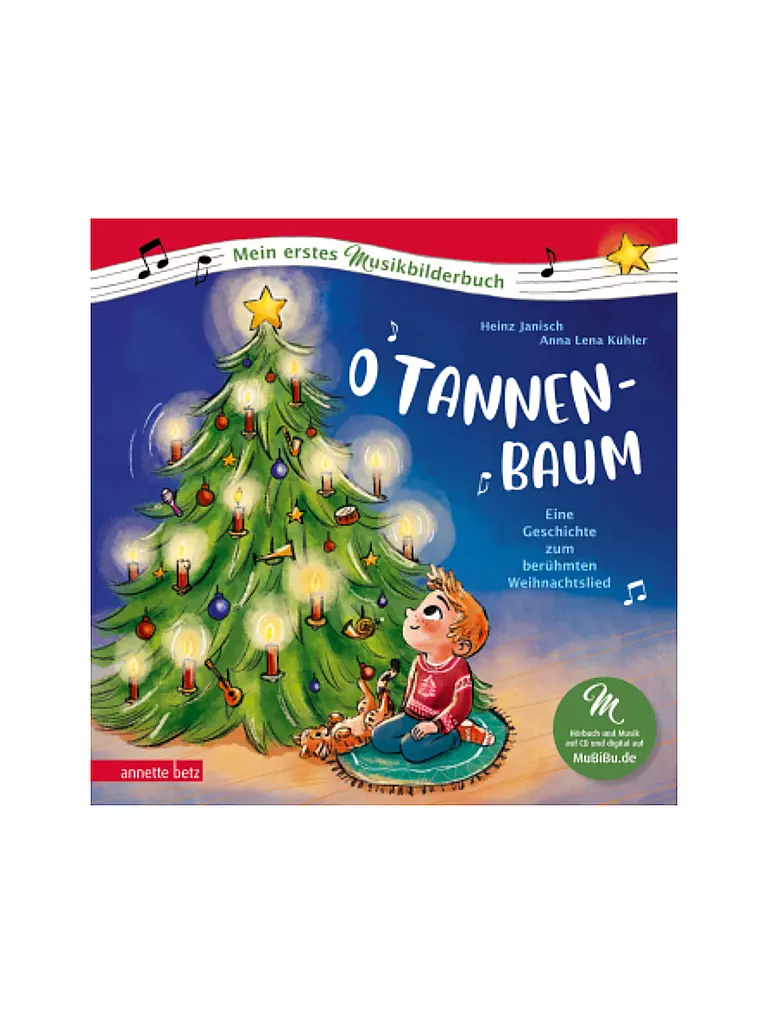 ANNETTE BETZ VERLAG | Libro - O Tannenbaum (Il mio primo libro illustrato musicale con CD e per lo streaming) | Senza colore