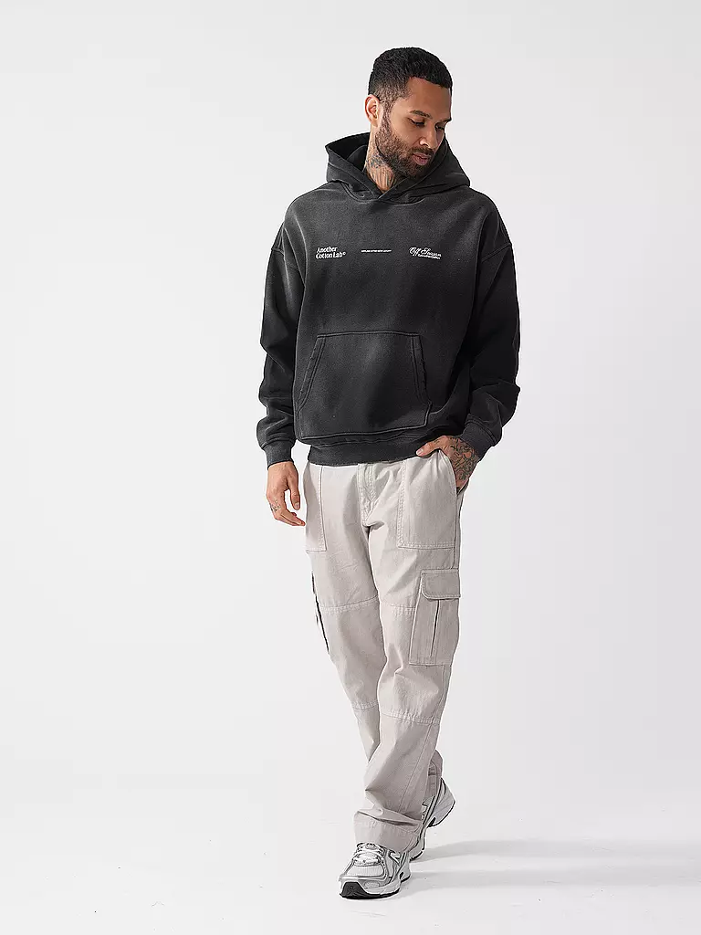 ANOTHER COTTON LAB | Felpa con cappuccio - Hoodie Oversized Fit OFFLINE LUXURY | Nero