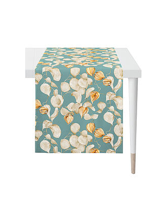 APELT | Tischläufer 140x48cm SEASON Hell Petrol