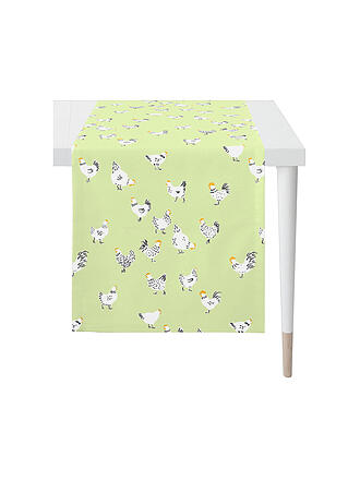 APELT | Tavola SEASON 140x42cm Verde/Galline