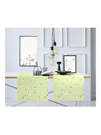 APELT | Tavola SEASON 140x42cm Verde/Galline
